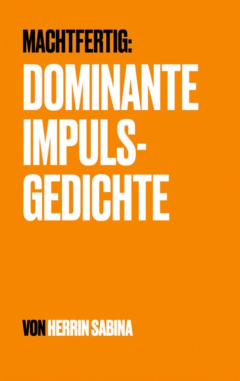 Produktbild: Dominante Impulsgedichte