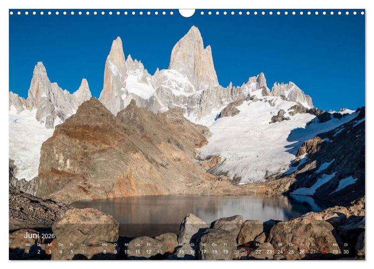 Produktbild: Majest&auml;tische Bergwelten Cerro Torre & Fitzroy Patagonien (Wandkalender 2026 DIN A3 quer), CALVENDO Monatskalender