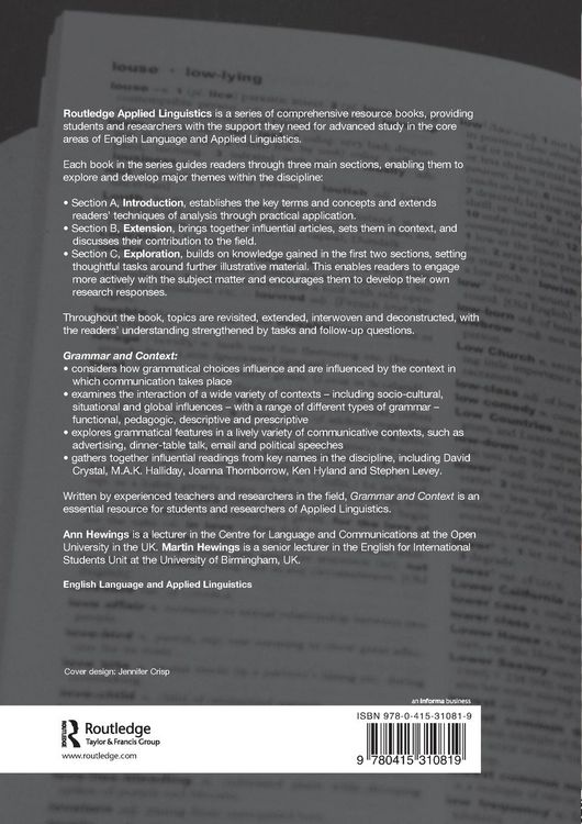 Produktbild: Grammar and Context