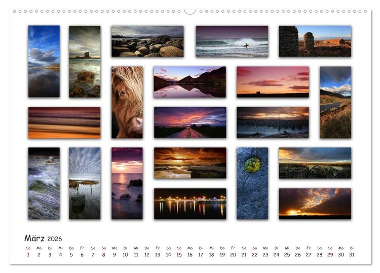 Produktbild: Schottland Impressionen (Wandkalender 2026 DIN A2 quer), CALVENDO Monatskalender
