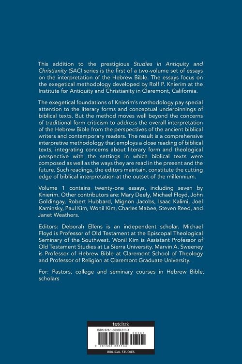 Produktbild: Reading the Hebrew Bible for a New Millennium, Volume 1