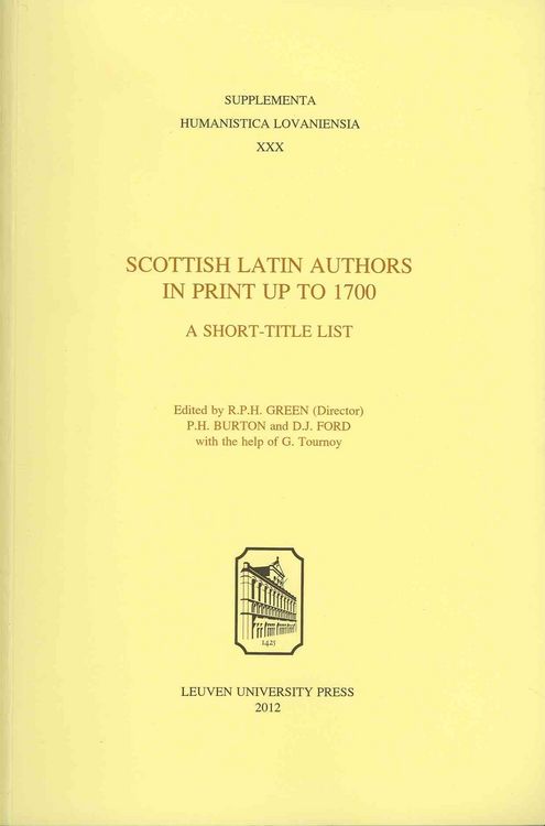 Produktbild: Scottish Latin Authors in Print up to 1700