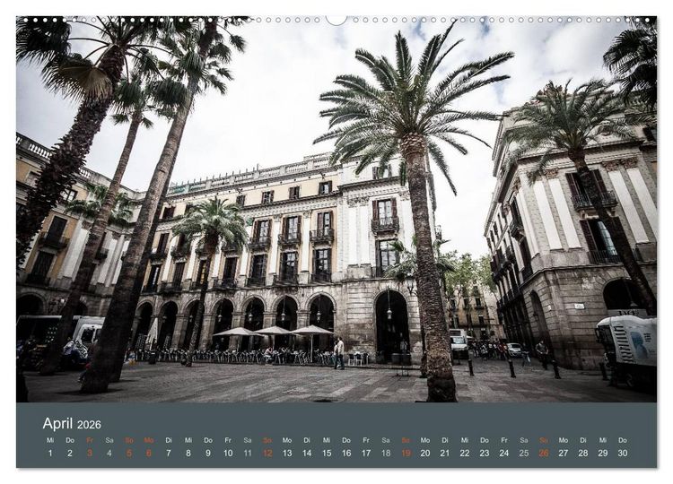 Produktbild: Barcelona - Faszinierende Architektur (hochwertiger Premium Wandkalender 2026 DIN A2 quer), Kunstdruck in Hochglanz