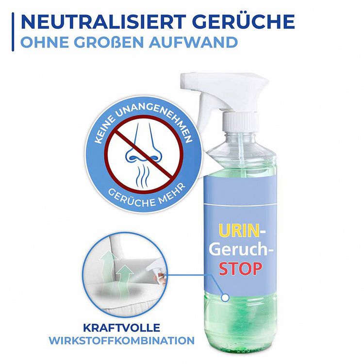 Produktbild: Urin-Geruch-Stopp Mensch, 2er Set , 2 x 500 ml Geruchsentferner