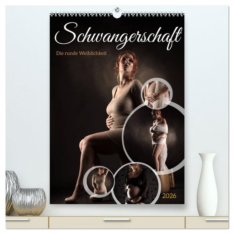 Produktbild: Schwangerschaft - die runde Weiblichkeit (hochwertiger Premium Wandkalender 2026 DIN A2 hoch), Kunstdruck in Hochglanz