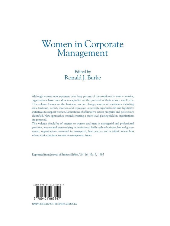 Produktbild: Women in Corporate Management