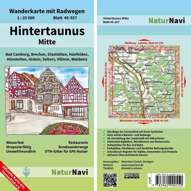 Produktbild: Hintertaunus Mitte 1 : 25 000, Blatt 45-557