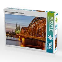 Produktbild: CALVENDO Puzzle Hohenzollernbr&uuml;cke (K&ouml;ln-Deutschland) 1000 Teile Lege-Gr&ouml;&szlig;e 64 x 48 cm Foto-Puzzle Bild von TJPhotography