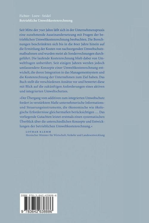 Produktbild: Betriebliche Umweltkostenrechnung