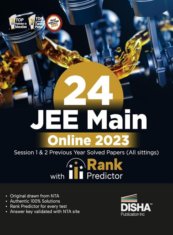 Produktbild: 24 JEE Main Online 2023 Previous Year Solved Papers (All sittings) with Rank Predictor