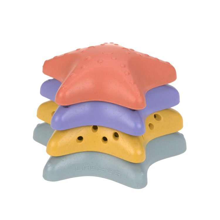 Produktbild: Stacking Toy Starfish pink/lilac/yellow/blue