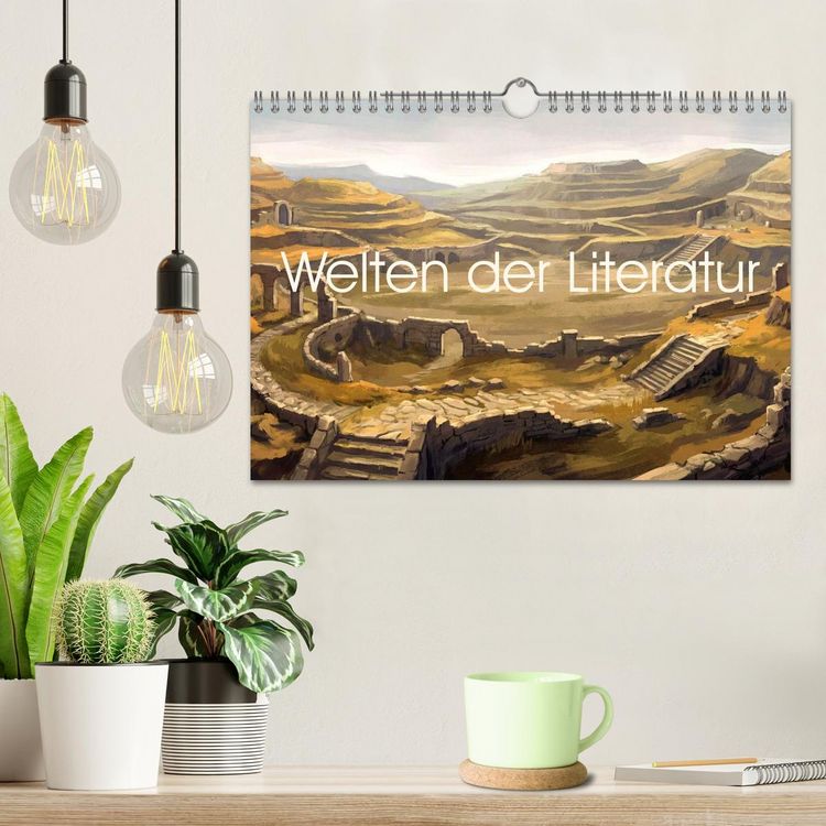 Produktbild: Welten der Literatur - Zw&ouml;lf Zust&auml;nde des Imagin&auml;ren (Wandkalender 2027 DIN A4 quer), CALVENDO Monatskalender