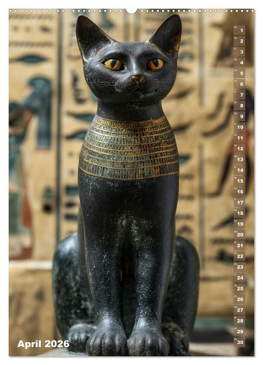Produktbild: &Auml;gyptische Algorithmen - K&uuml;nstliche Intelligenz trifft auf das alte &Auml;gypten (hochwertiger Premium Wandkalender 2026 DIN A2 hoch), Kunstdruck in Hochglanz