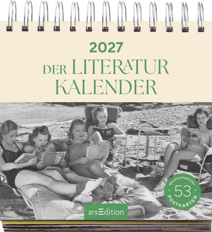 Produktbild: Postkartenkalender Der Literaturkalender 2027