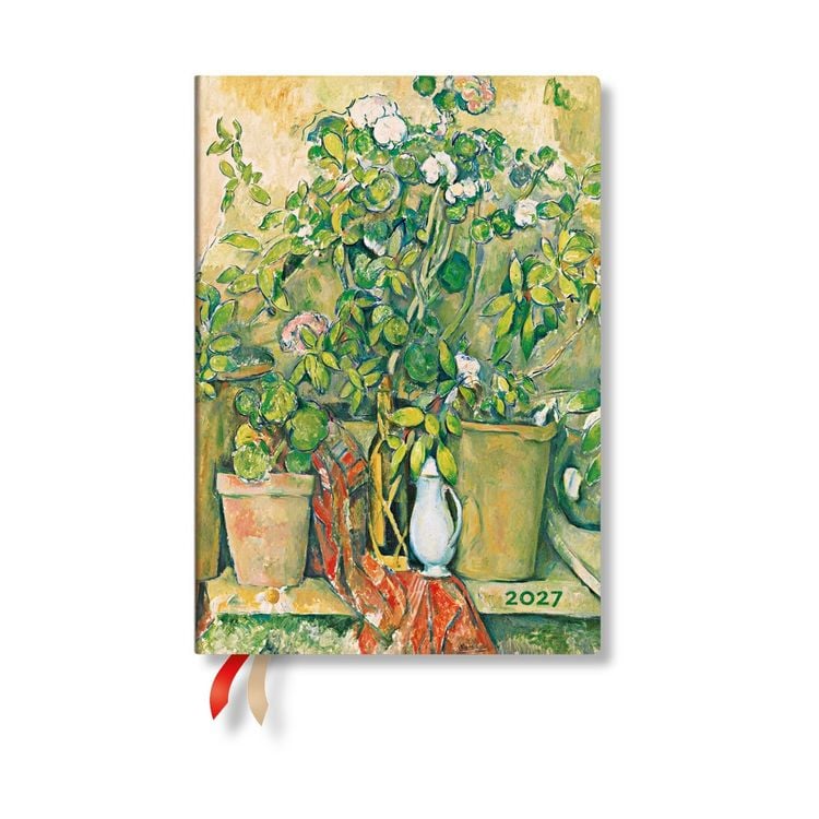 Produktbild: 2027 Cezanne's Terracotta Pots and Flowers MIDI Hardcover 12-Month Daily Planner, 416pg, 80gsm by Paperblanks