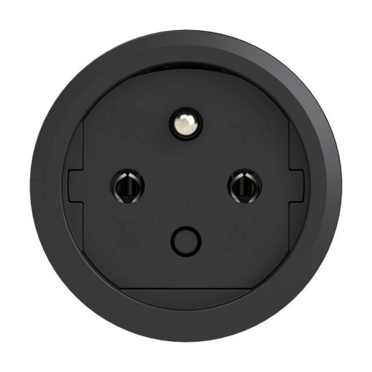Produktbild: PCE 2412-srw Schutzkontaktkupplung Gummi, Kunststoff 230V Schwarz, Rot IP54
