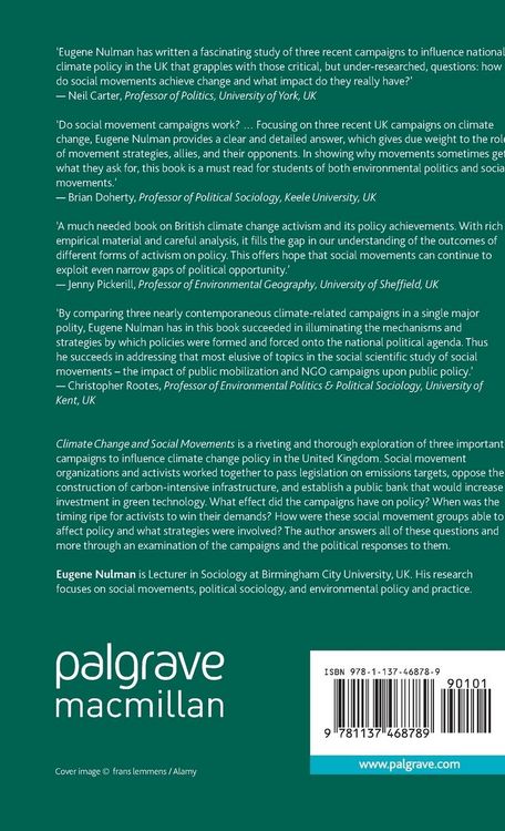 Produktbild: Climate Change and Social Movements