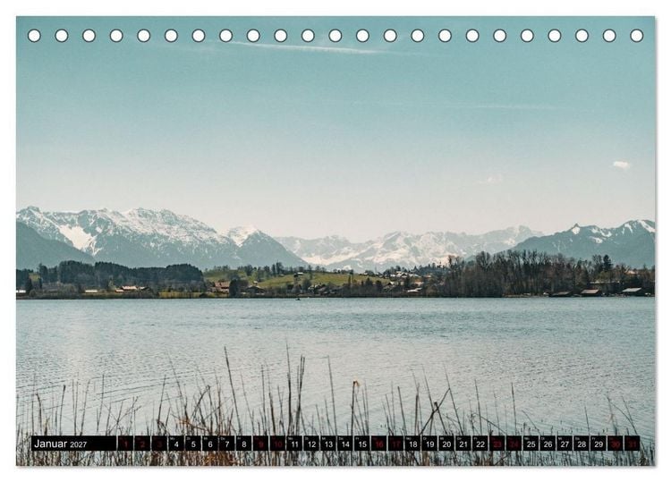 Produktbild: Bayrische Seen und W&auml;lder (Tischkalender 2027 DIN A5 quer), CALVENDO Monatskalender