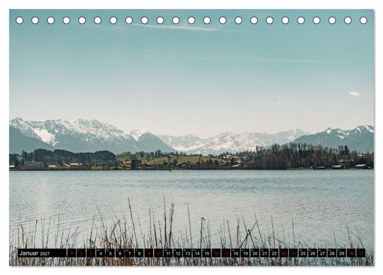 Produktbild: Bayrische Seen und W&auml;lder (Tischkalender 2027 DIN A5 quer), CALVENDO Monatskalender