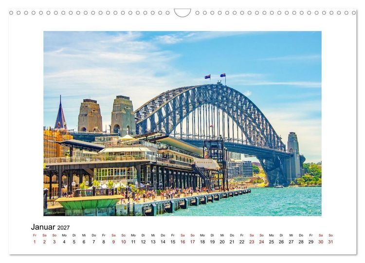 Produktbild: Sydney - beeindruckende Metropole (Wandkalender 2027 DIN A3 quer), CALVENDO Monatskalender