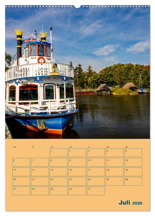 Produktbild: Fischland-Dar&szlig;-Zingst Terminplaner (Wandkalender 2026 DIN A2 hoch), CALVENDO Monatskalender