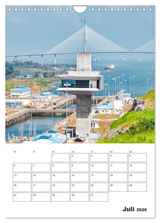 Produktbild: Reise durch Mittelamerika - Urlaubsplaner (Wandkalender 2026 DIN A4 hoch), CALVENDO Monatskalender
