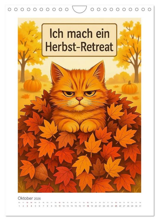 Produktbild: Alles nach Plan. Meinem. - F&uuml;r Menschen mit Katze. Oder f&uuml;r Menschen von Katze. (Wandkalender 2026 DIN A4 hoch), CALVENDO Monatskalender