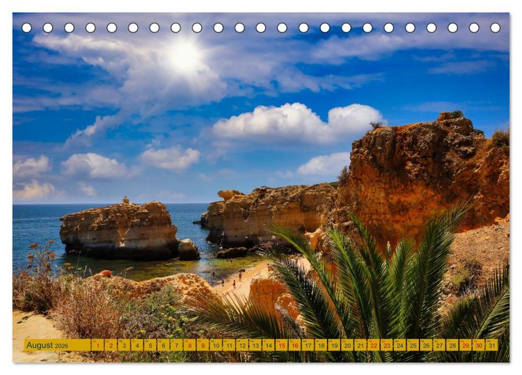 Produktbild: Algarve pur (Tischkalender 2026 DIN A5 quer), CALVENDO Monatskalender