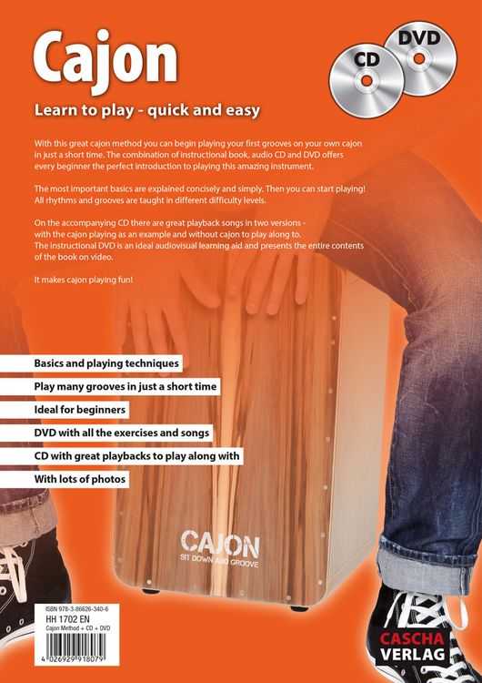 Produktbild: Cajon: Learn to play - quick and easy + CD + DVD