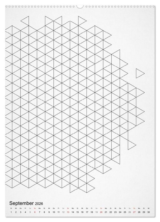 Produktbild: Geometric Graphik Art (hochwertiger Premium Wandkalender 2026 DIN A2 hoch), Kunstdruck in Hochglanz