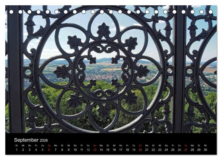Produktbild: Der Gusseiserne Turm zu L&ouml;bau (Tischkalender 2026 DIN A5 quer), CALVENDO Monatskalender