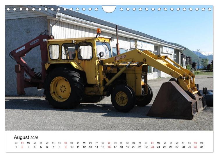 Produktbild: Baumaschinen mit Patina (Wandkalender 2026 DIN A4 quer), CALVENDO Monatskalender