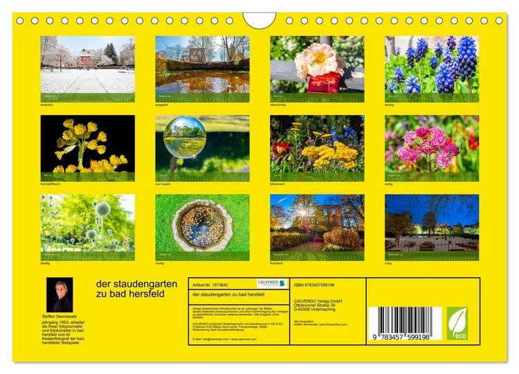 Produktbild: der staudengarten zu bad hersfeld (Wandkalender 2026 DIN A4 quer), CALVENDO Monatskalender