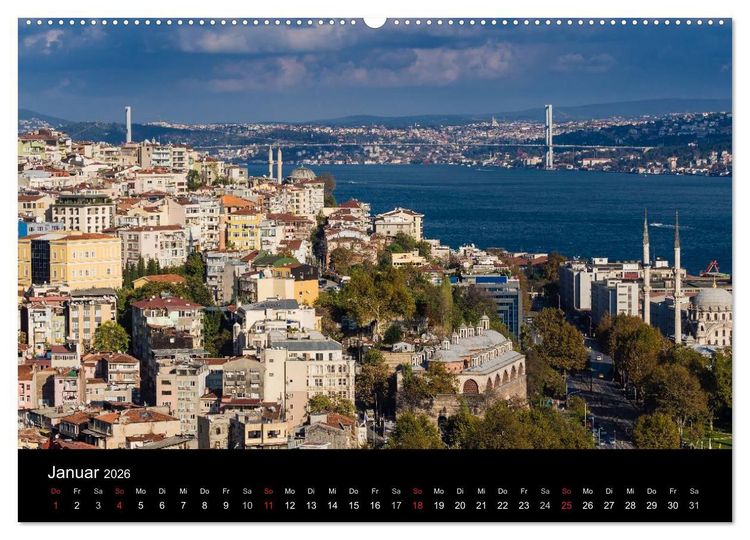 Produktbild: Unterwegs in Istanbul (hochwertiger Premium Wandkalender 2026 DIN A2 quer), Kunstdruck in Hochglanz