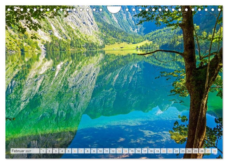 Produktbild: Berchtesgadener Land - Welt der Berge und Seen (Wandkalender 2027 DIN A4 quer), CALVENDO Monatskalender