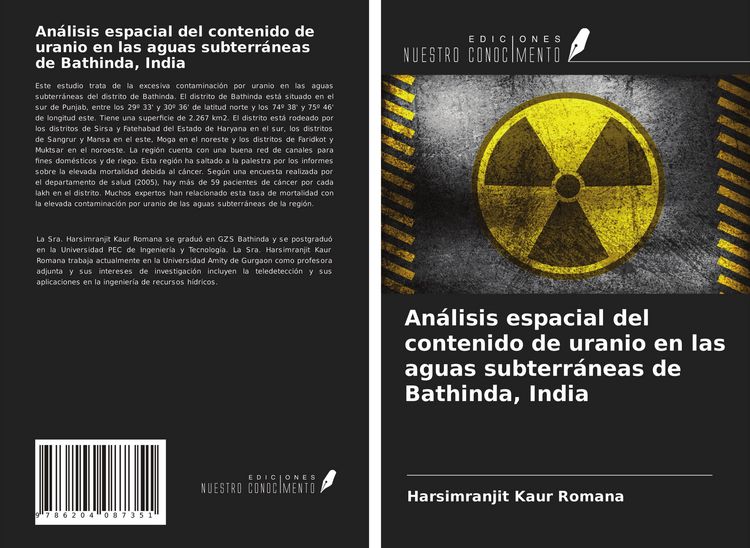 Produktbild: An&aacute;lisis espacial del contenido de uranio en las aguas subterr&aacute;neas de Bathinda, India