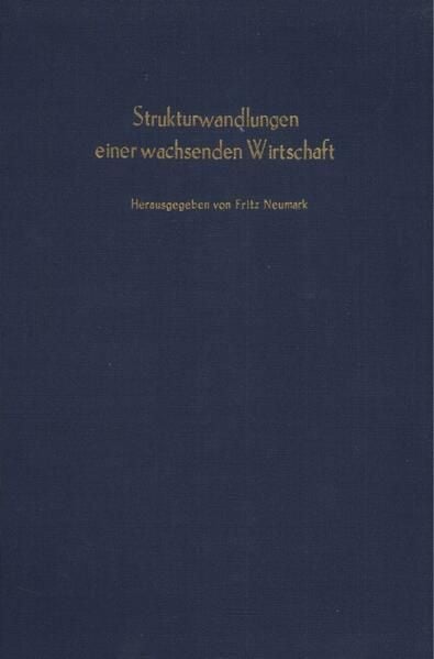 Produktbild: Strukturwandlungen einer wachsenden Wirtschaft.