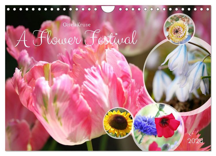 Produktbild: A Flower Festival (Wall Calendar 2026 DIN A4 landscape), CALVENDO 12 Month Wall Calendar