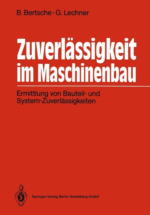 Produktbild: Zuverl&auml;ssigkeit im Maschinenbau