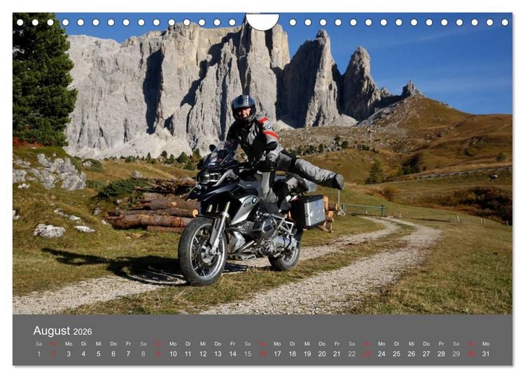 Produktbild: Freude an - Spa&szlig; mit der BMW GS (Wandkalender 2026 DIN A4 quer), CALVENDO Monatskalender