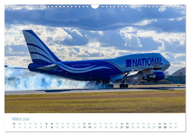 Produktbild: BOEING 747 - K&ouml;nigin der L&uuml;fte (Wandkalender 2026 DIN A3 quer), CALVENDO Monatskalender