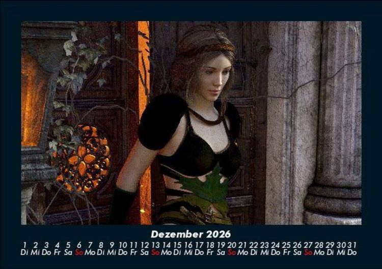 Produktbild: Mit Fantasy durch's Jahr 2026 Fotokalender DIN A5