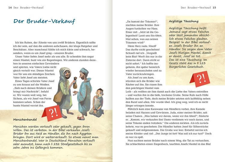 Produktbild: Die 15 spannendsten Kriminalf&auml;lle in der Bibel. Bibelgeschichten f&uuml;r Kinder als Detektivgeschichten zum Mitmachen. Bibelwissen und christliche Werten entdecken. Kinderbuch ab 8 Jahre