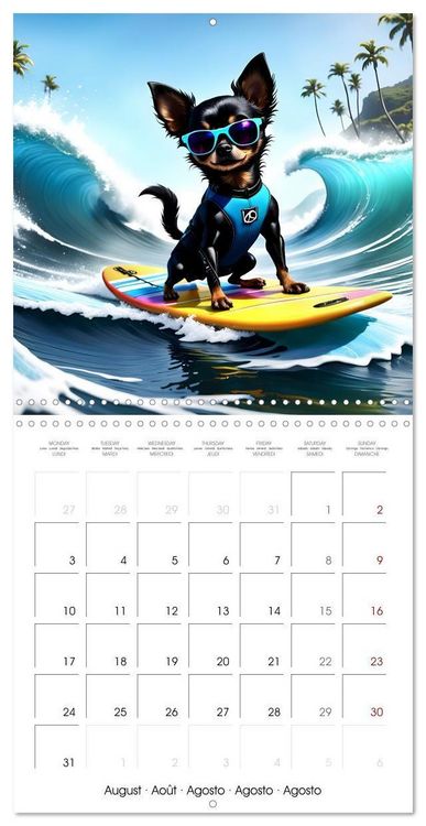 Produktbild: Outdoor adventure with an AI-Chihuahua (Wall Calendar 2026 12 &times; 12 Inch) CALVENDO 12 Month Wall Calendar