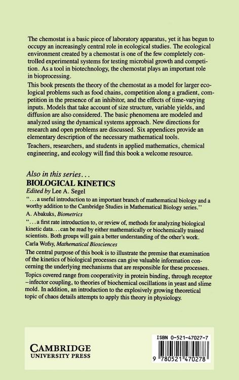 Produktbild: The Theory of the Chemostat
