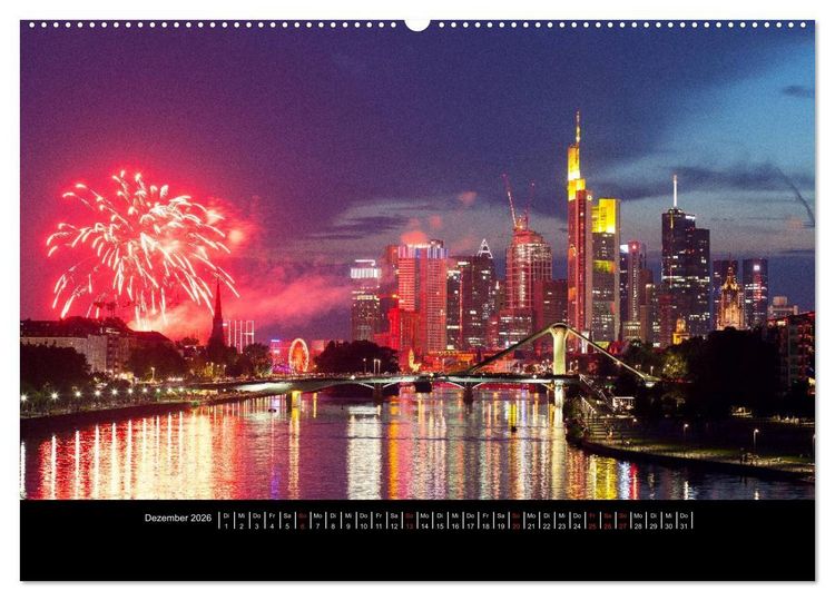 Produktbild: Frankfurt (hochwertiger Premium Wandkalender 2026 DIN A2 quer), Kunstdruck in Hochglanz