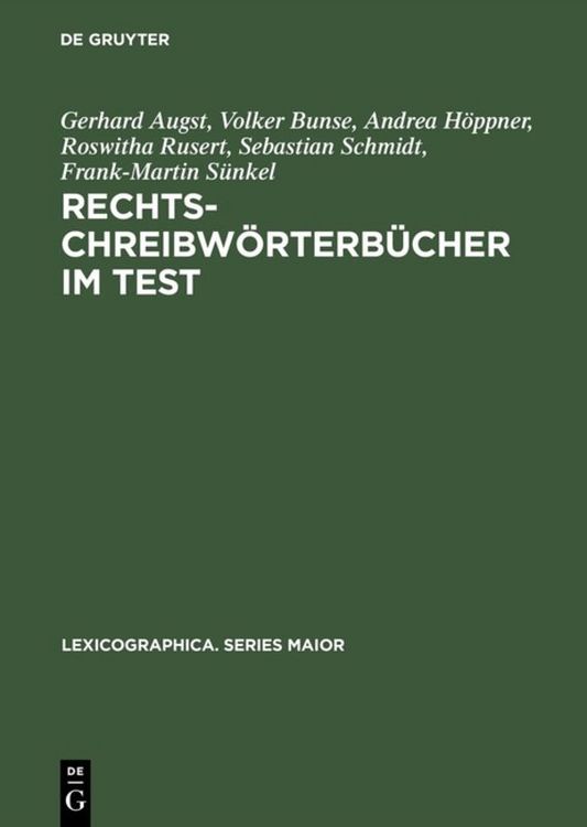 Produktbild: Rechtschreibw&ouml;rterb&uuml;cher im Test