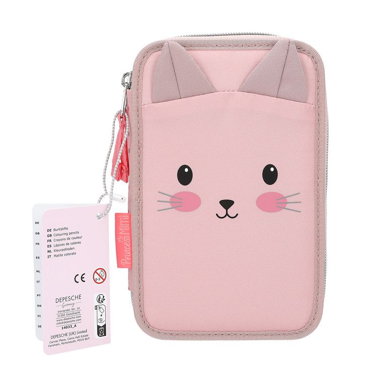 Produktbild: Princess Mimi 2 Fach Federtasche Katze