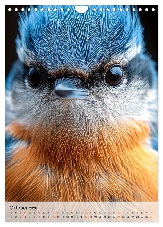 Produktbild: V&ouml;gel Portr&auml;ts (Wandkalender 2026 DIN A4 hoch), CALVENDO Monatskalender