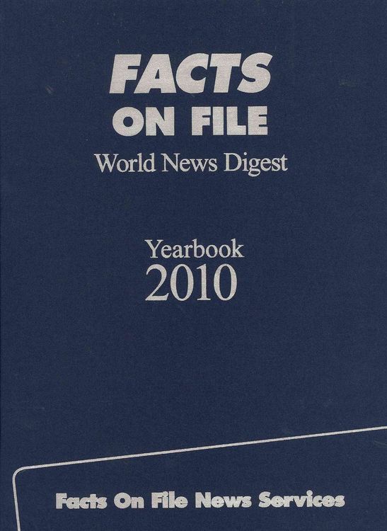 Produktbild: Facts on File World News Digest Yearbook, Volume 70: The Indexed Record of World Events